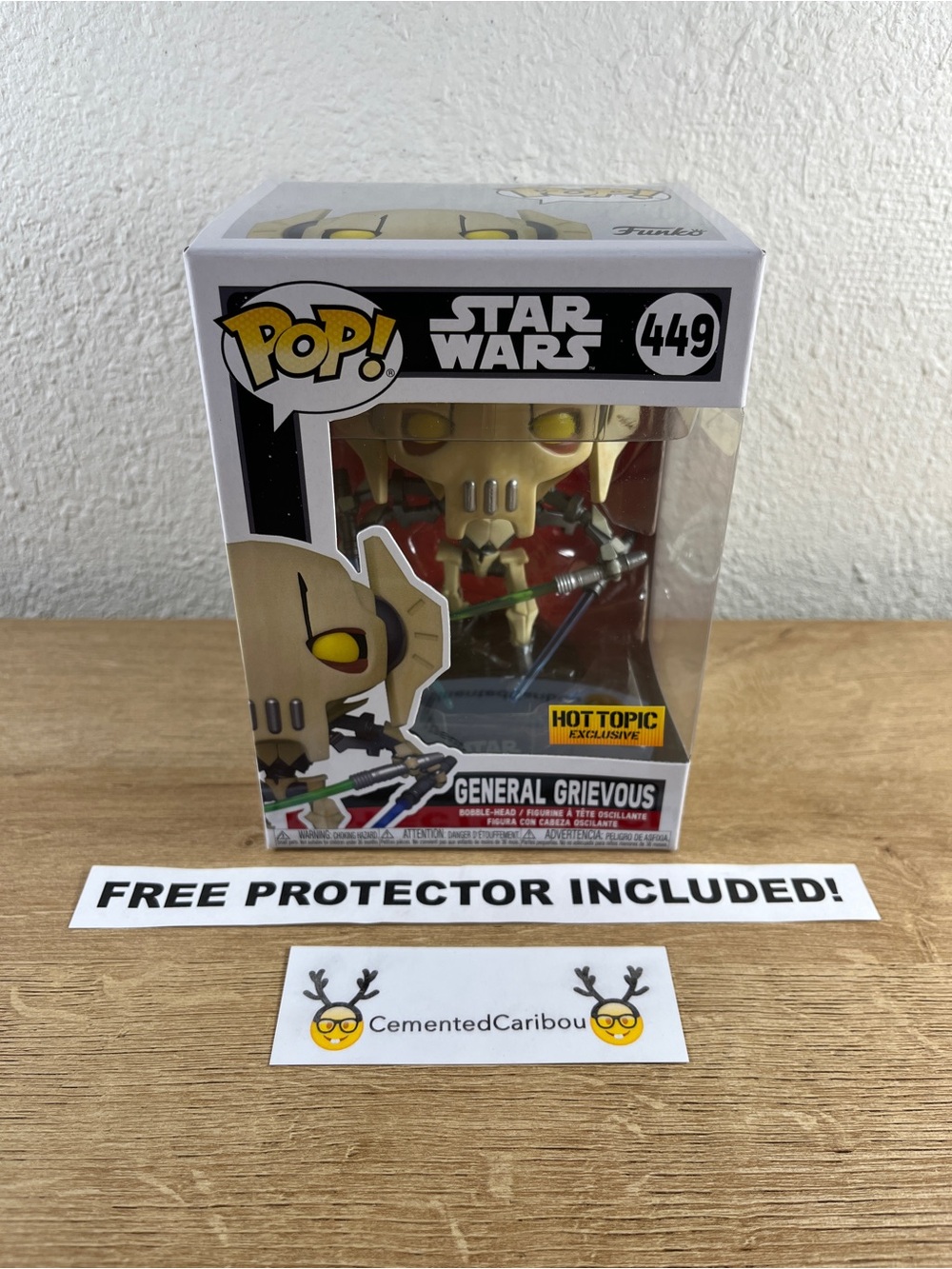 General Grievous Funko Pop #449 Star Wars Hot Topic Exclusive MINT